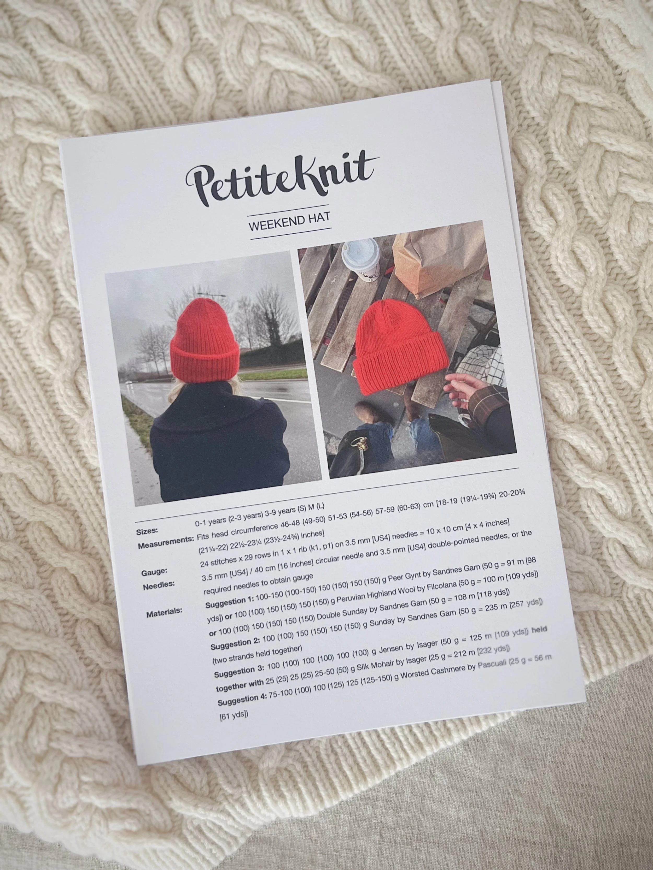 PetiteKnit Printed Pattern Booklet