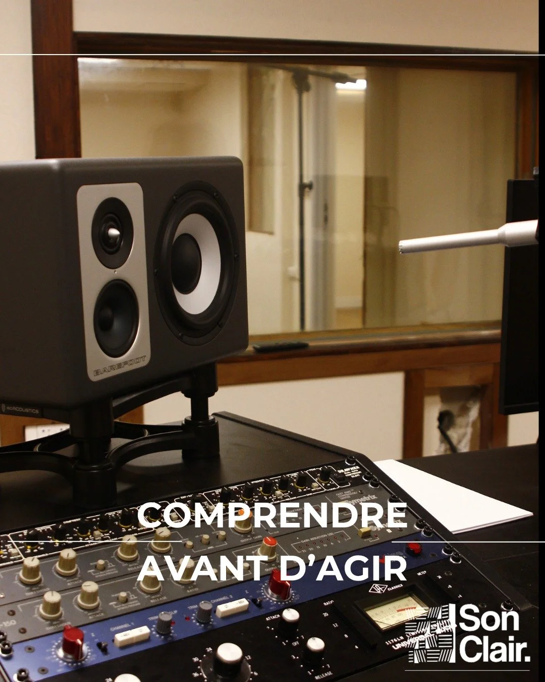 Avant toute correction, on mesure la pi&egrave;ce pour comprendre son comportement fr&eacute;quentiel.
Ces courbes montrent les d&eacute;s&eacute;quilibres d&rsquo;origine et la r&eacute;ponse corrig&eacute;e apr&egrave;s traitement chez un de nos cl