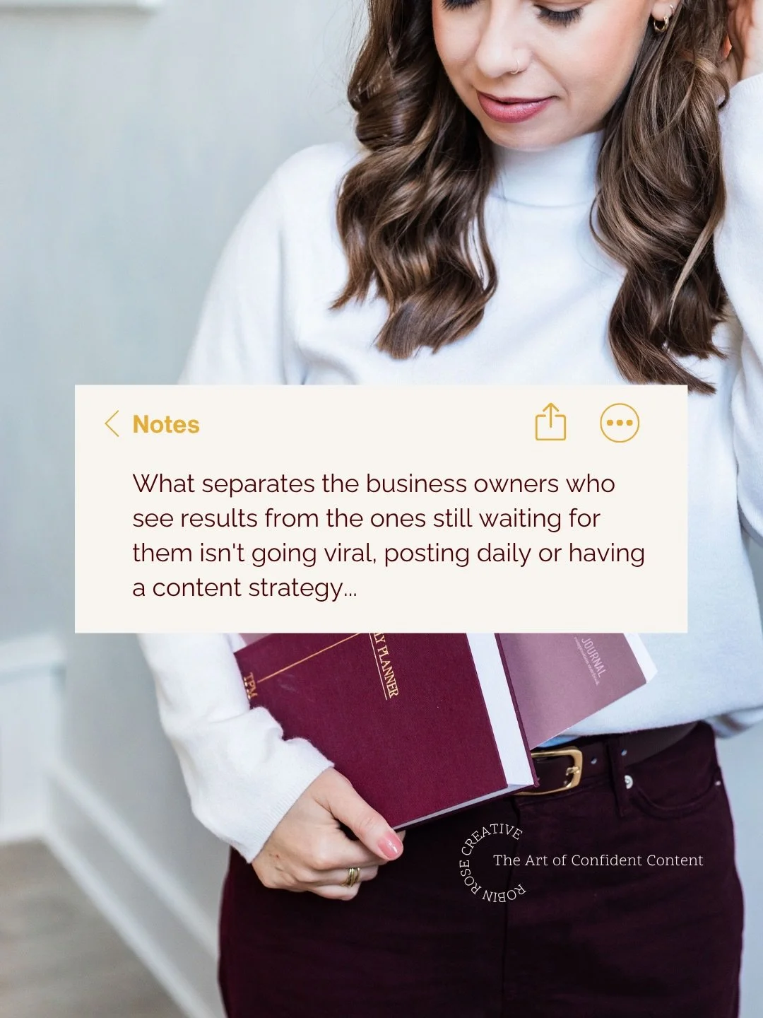 I could hand you the best content strategy ever created on a silver platter but if you don&rsquo;t do this, you&rsquo;ll never see results from it ➡️

Implement is step 4 of The Robin Method&trade; and the only way implementing becomes second nature 