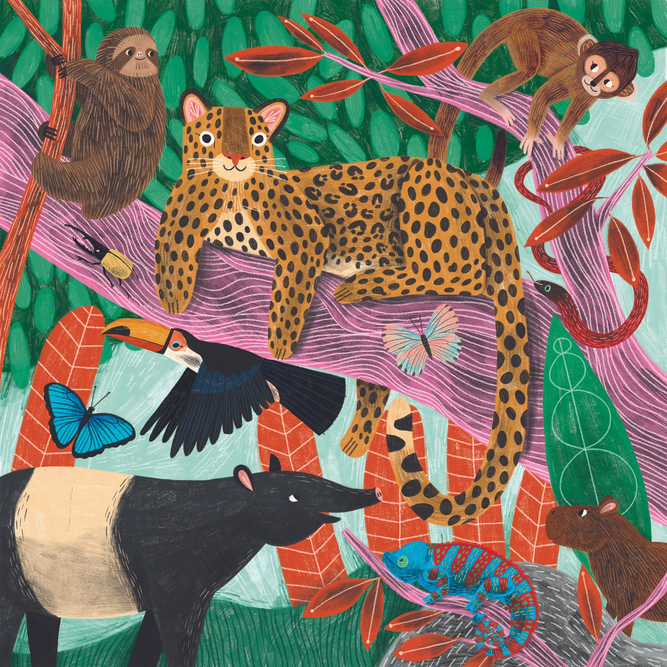 Rainforest puzzle (Galison Mudpuppy), 2023