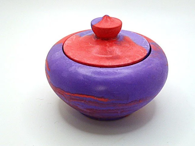 Vibrant Swirl Trinket Jar