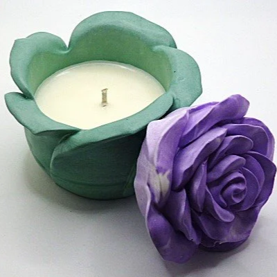 Purple Rose Soy Wax Candle