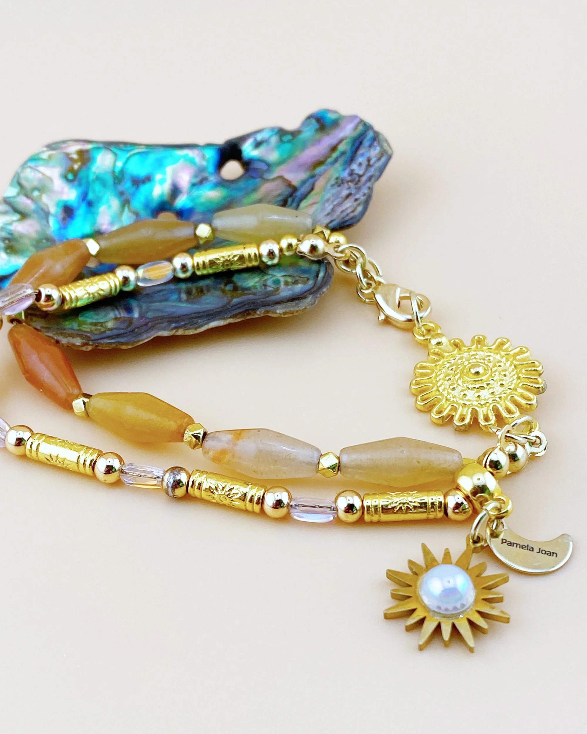 aventurine bicone gold bracelet6.jpg