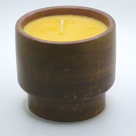 Artisanal Soy Wax Candle in Handcrafted Vessel