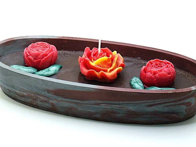 Floral Serenity Eco Resin Soy Wax Candle