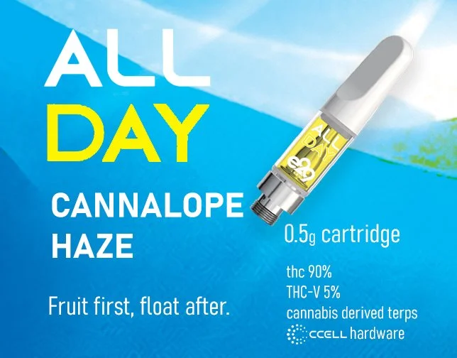 This Cannalope Haze blend is like flipping the lights on — sweet melon, tropical fruit, and that signature hazy lift that hits behind the eyes and keeps you floating. It’s a daytime classic — creative, energetic, and perfect for staying in motion. Cl