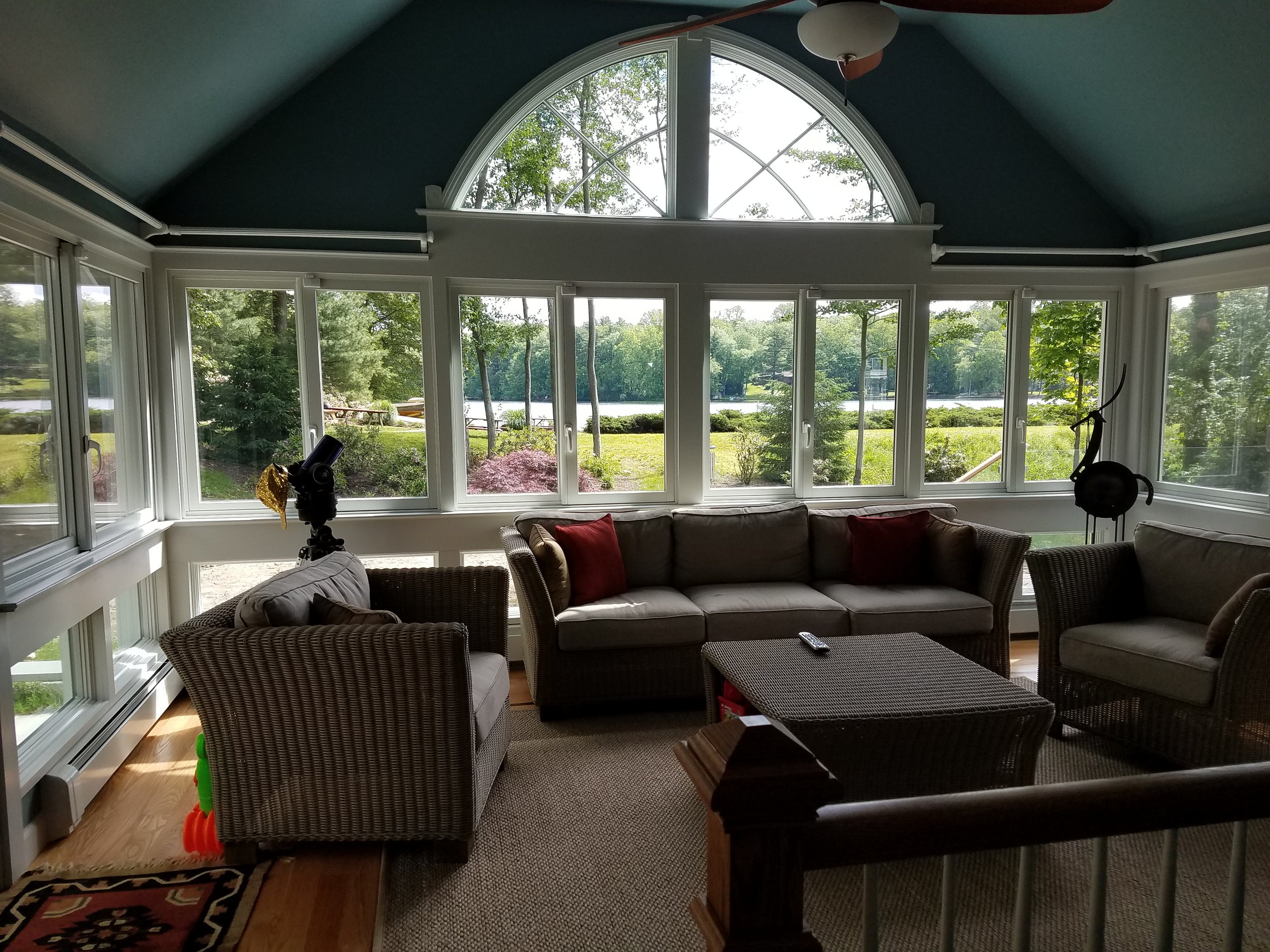 LAKE VIEW FROM SUNROOM