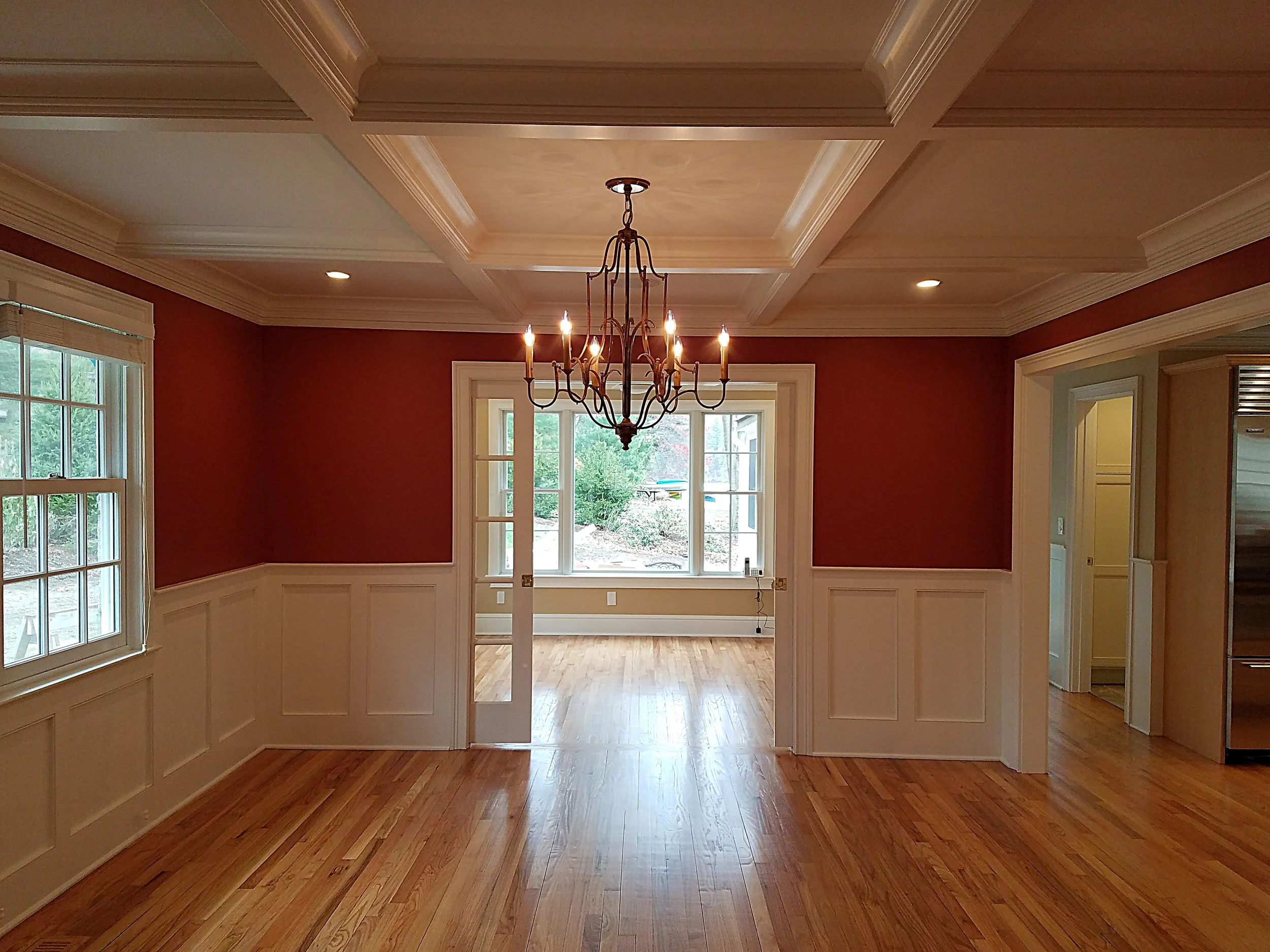 DINING ROOM & OFFICE MAKOVER WITH VIEW TO LAKE