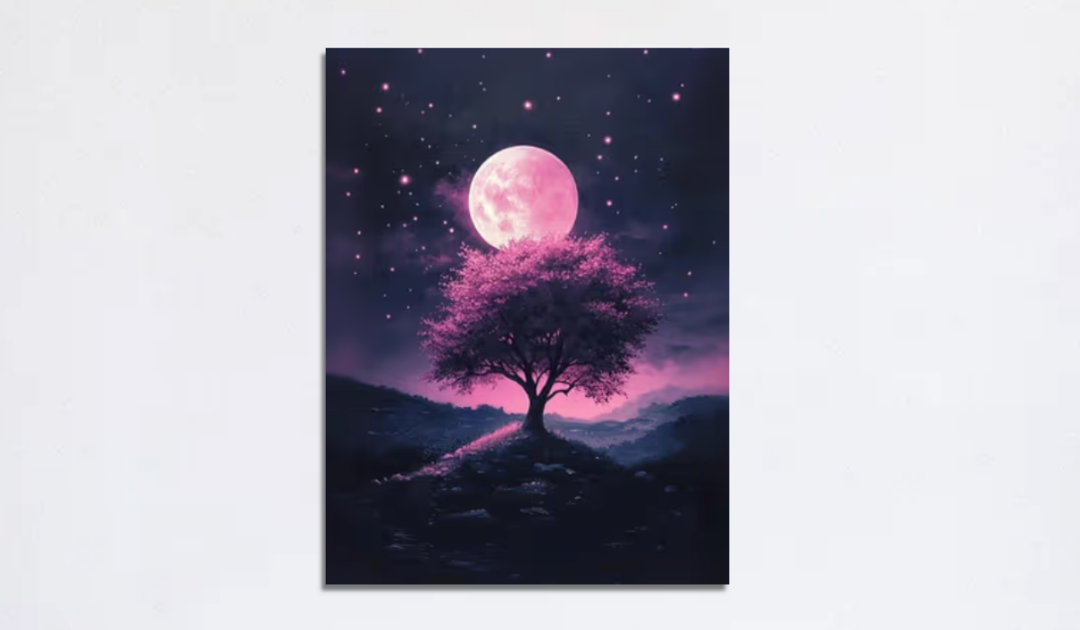 Paint Nite: Pink Moonlight Dreams