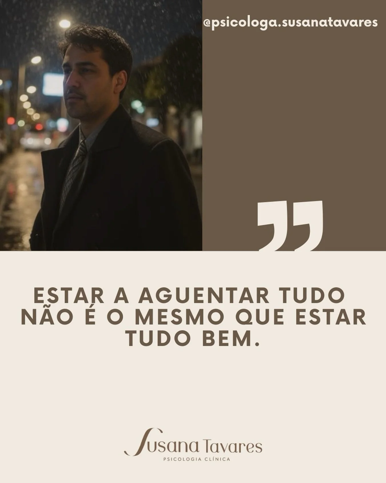 Nem todo o sofrimento p&aacute;ra a vida de forma evidente. Muitas vezes, a pessoa continua a funcionar, a cumprir e a aguentar tudo, e &eacute; precisamente por isso que o mal-estar passa despercebido. Mas estar a aguentar n&atilde;o &eacute; o mesm