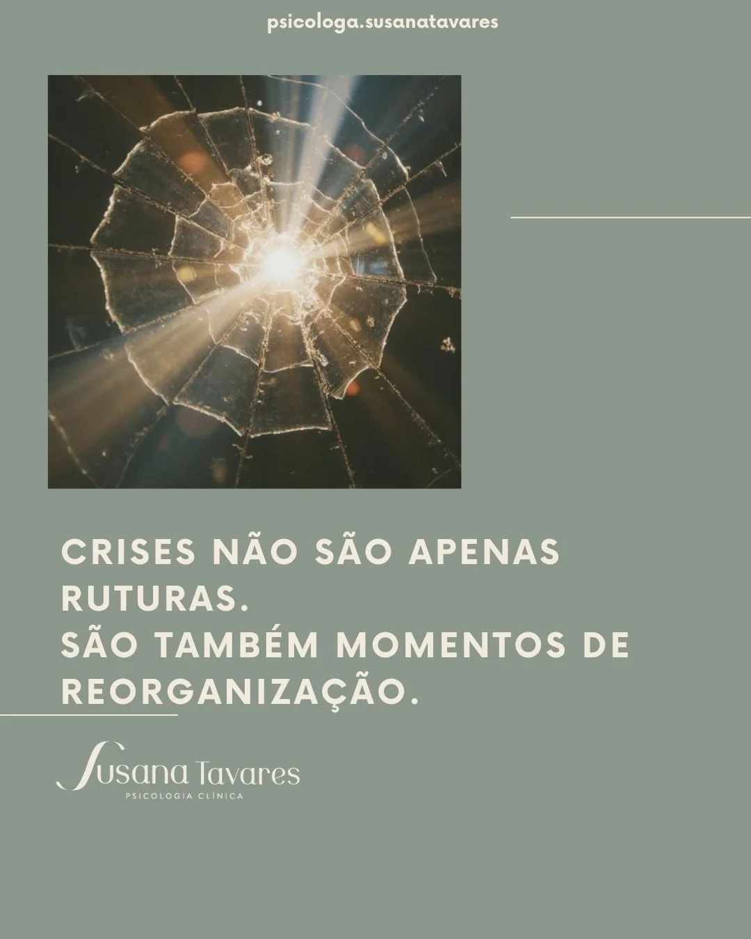 H&aacute; crises que chegam sem pedir licen&ccedil;a. Uma doen&ccedil;a, um diagn&oacute;stico, um luto, uma separa&ccedil;&atilde;o, um despedimento, uma perda inesperada ou uma mudan&ccedil;a que nos foi imposta podem interromper a vida tal como a 