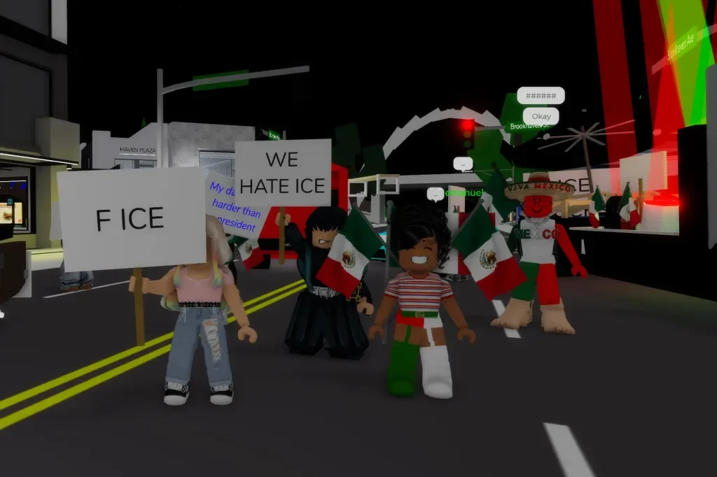 FUDGE ICE!: Protests on Roblox