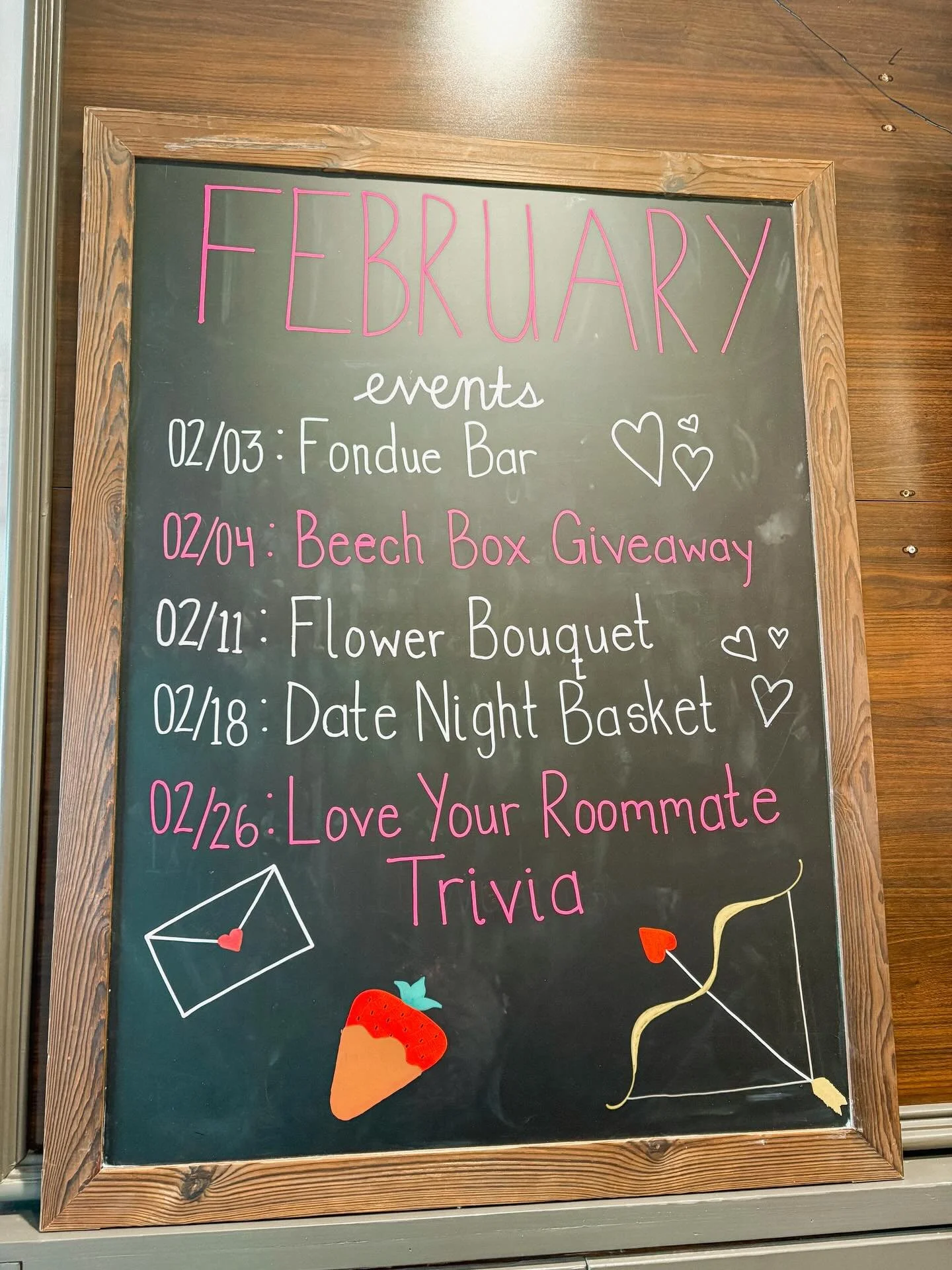In case you haven&rsquo;t been in the office lately, here&rsquo;s our events for the month of February👏🏻❣️

Times of the events will be sent out the night before via text along with where it will be located within the clubhouse! 🤗 

Stay tuned 👀?