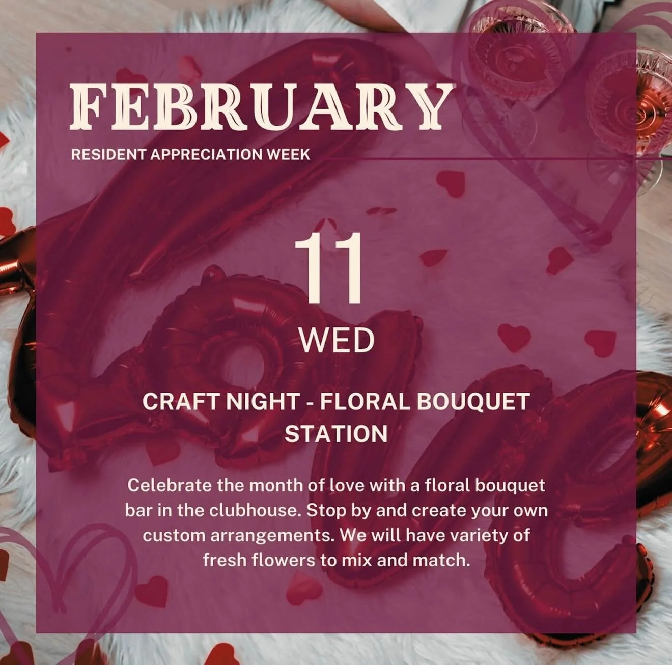 New month, new plans. 👏🏻 Check out what we have lined up for our February resident events and don&rsquo;t miss the fun 🤩