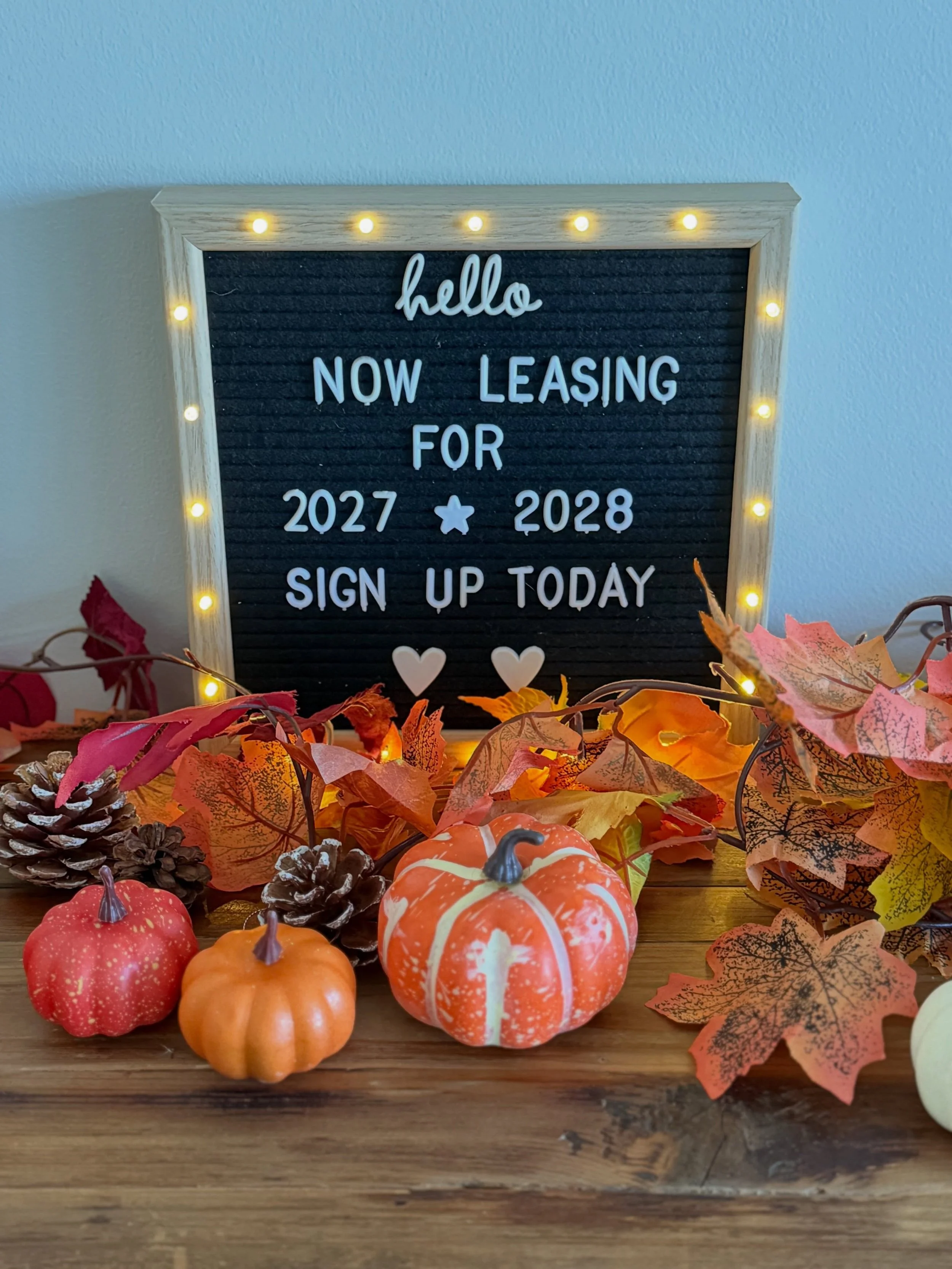 🍂🎃 Pumpkins, cozy nights &amp; a new place to call home! 🏡✨

Fall is here, and so is your chance to call Copper Beech Townhomes home! ❤️

We&rsquo;re now leasing for 2027&ndash;2028! Whether you&rsquo;re looking for a place to make new memories, e