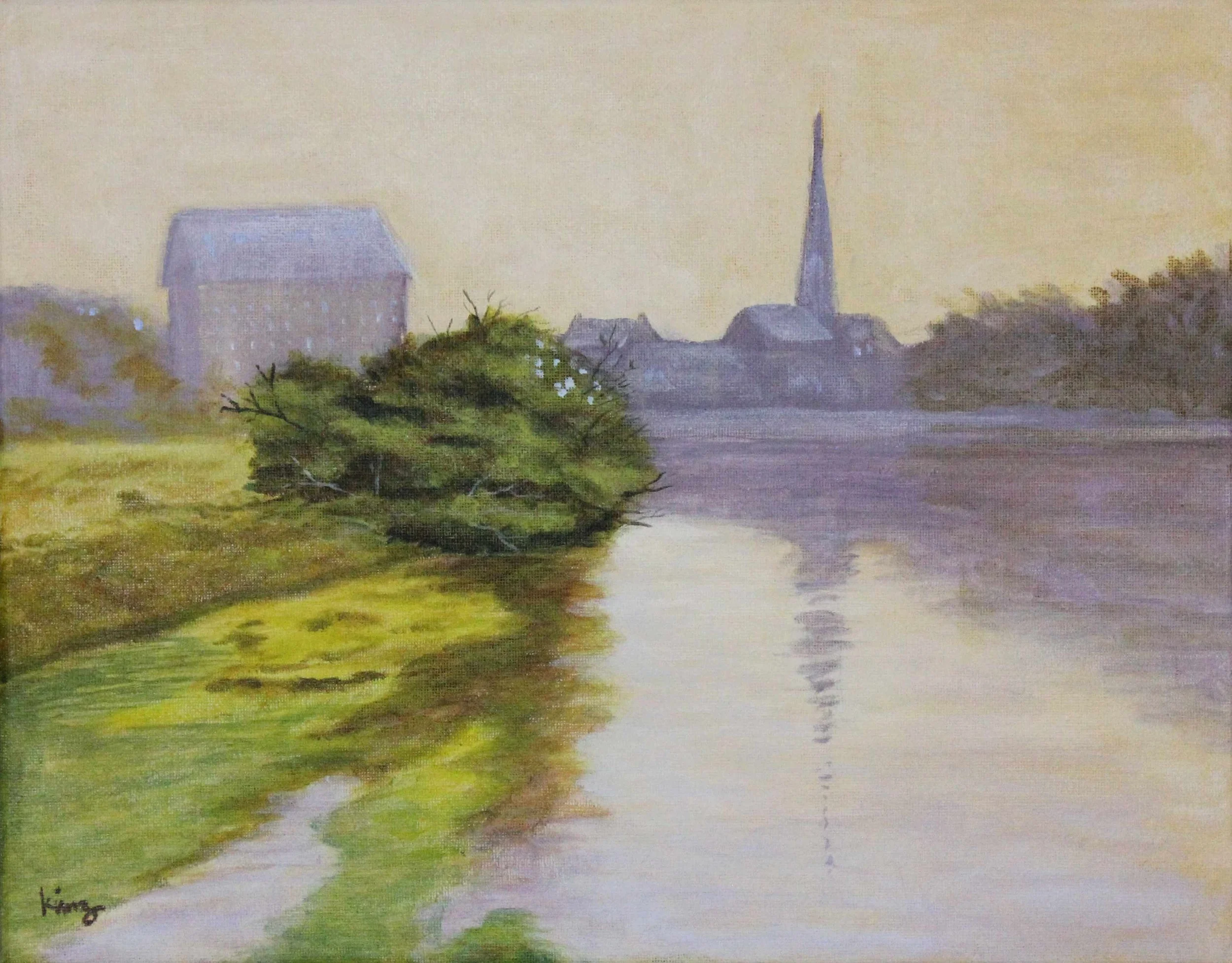EARLY MORNING QUIET • 14”x11"