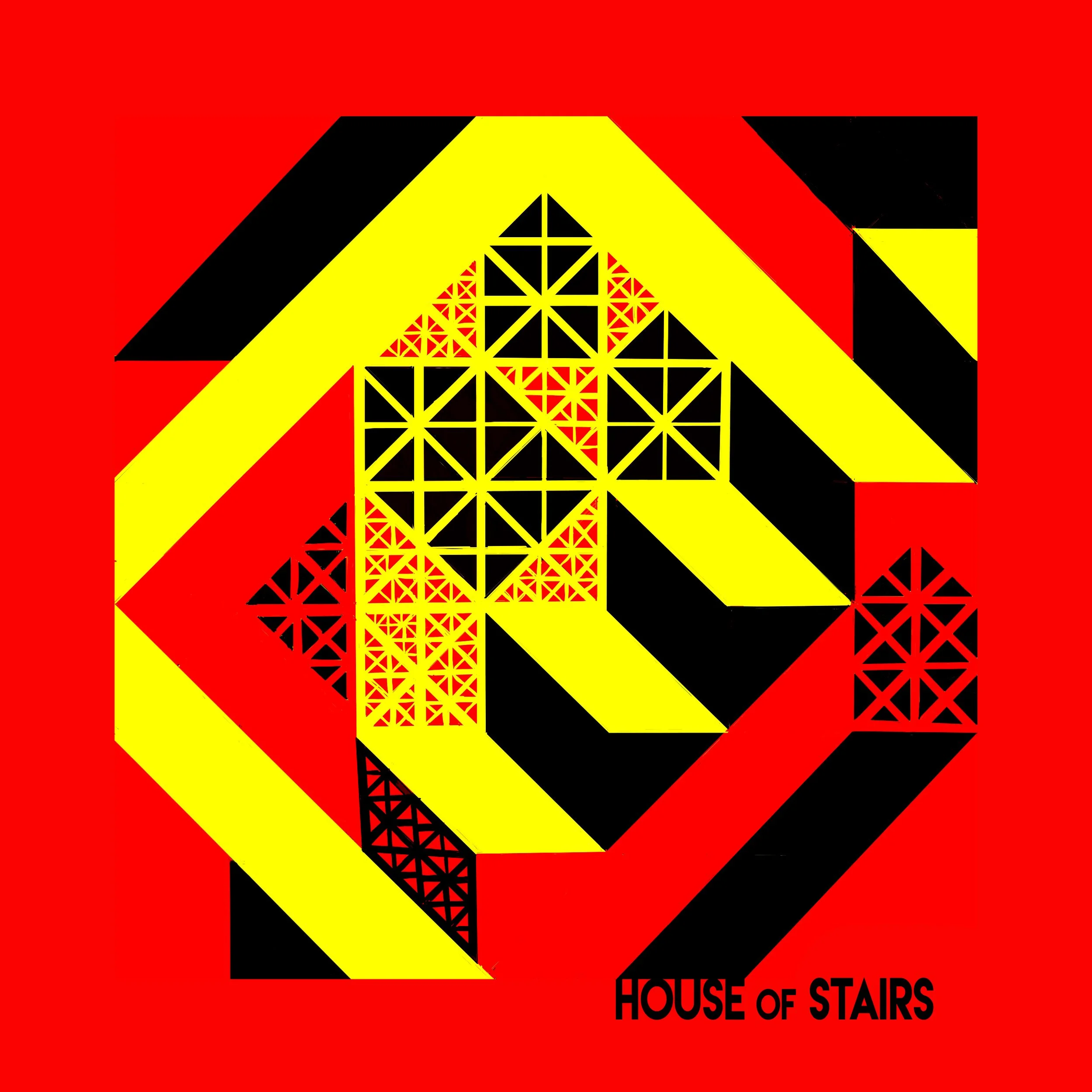 House of Stairs Sticker Design