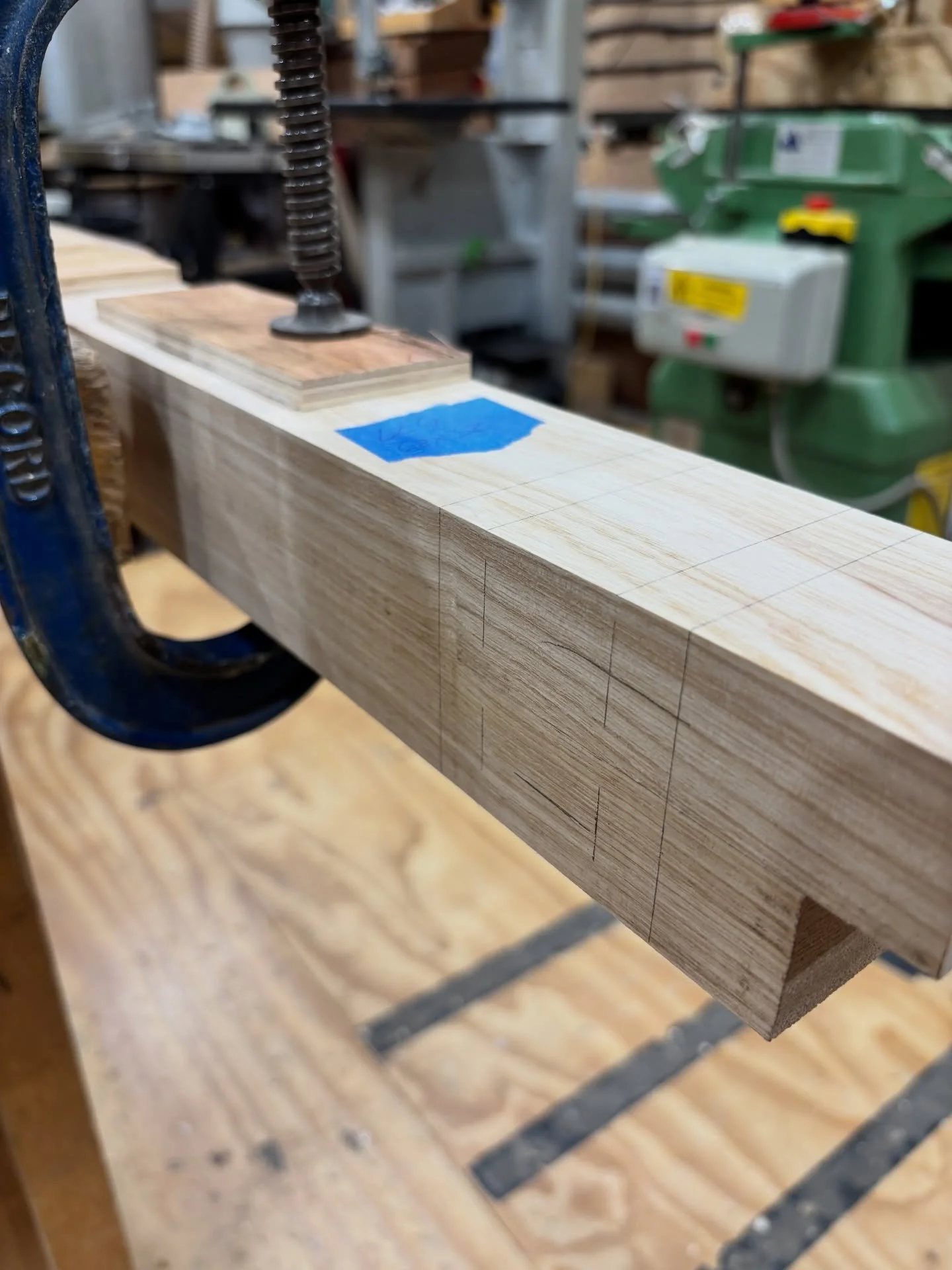 Onto the joinery stage&hellip; marking up mortise and tenon joints.

Not the quickest part of making solid wood furniture but definitely one of the most meticulous stages, accuracy here is everything. Every shoulder line, every mortise position, ever