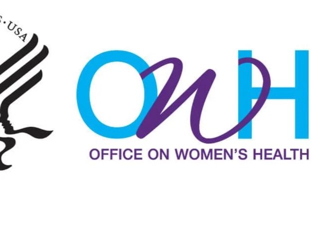 Logo of the Office on Women's Health, featuring a stylized 'O' and 'H' in blue and purple, with the text 'Office on Women's Health' below.