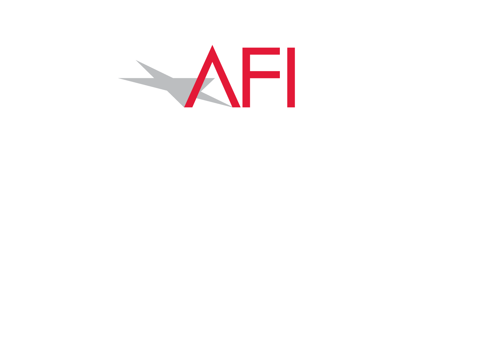 AFI Fest official selection logo with a stylized bird and laurel leaves on a black background.