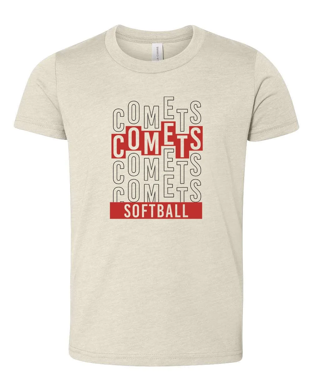 Comets Standout Stacked Tee