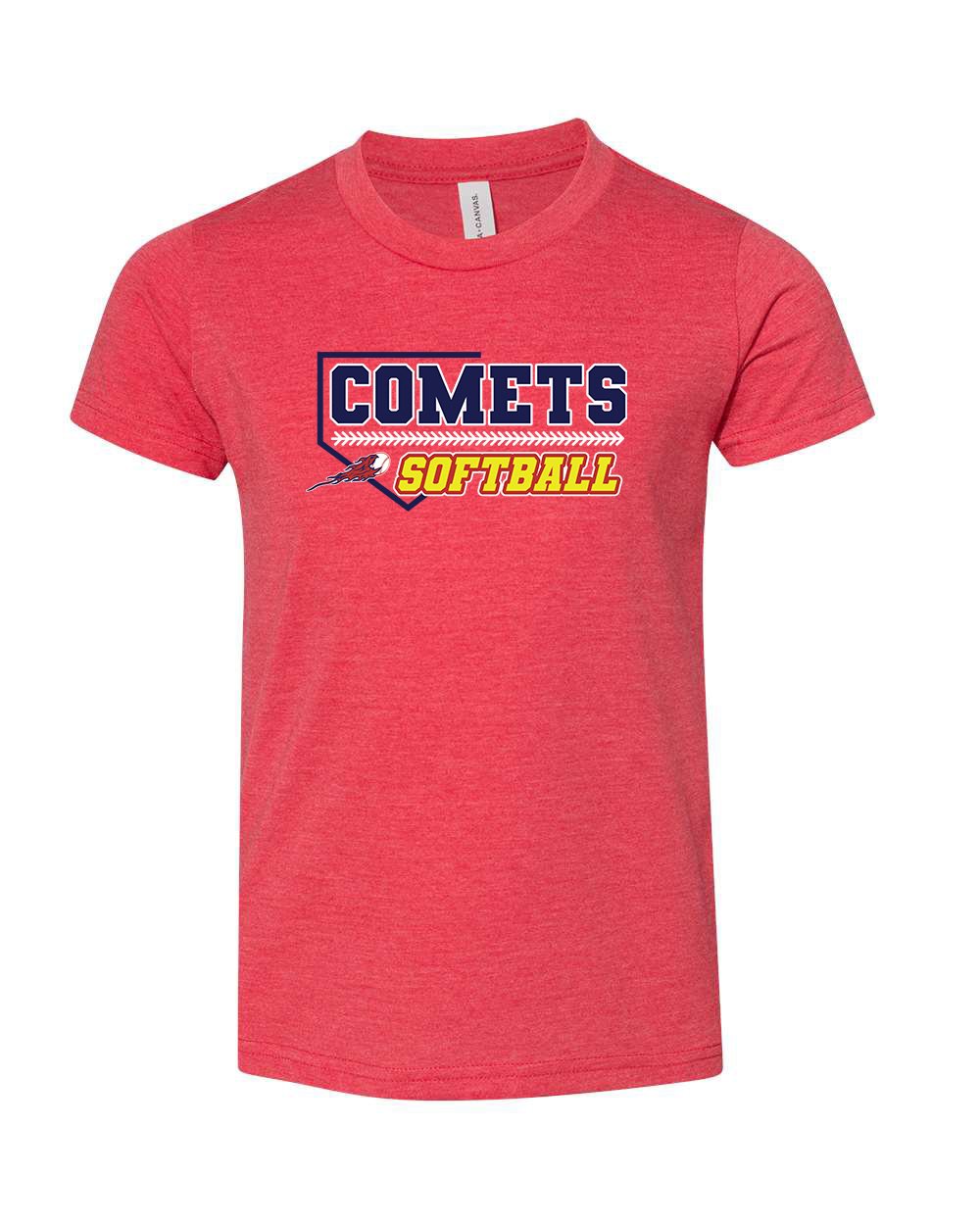 Comets Softball Home Plate Graphic Tee