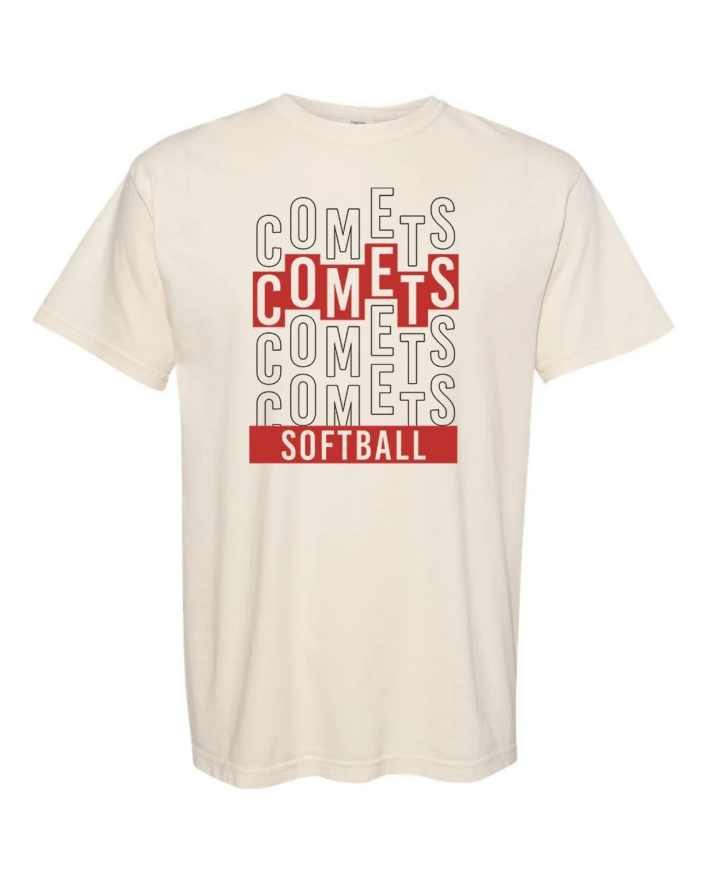 Comets Standout Stacked Tee