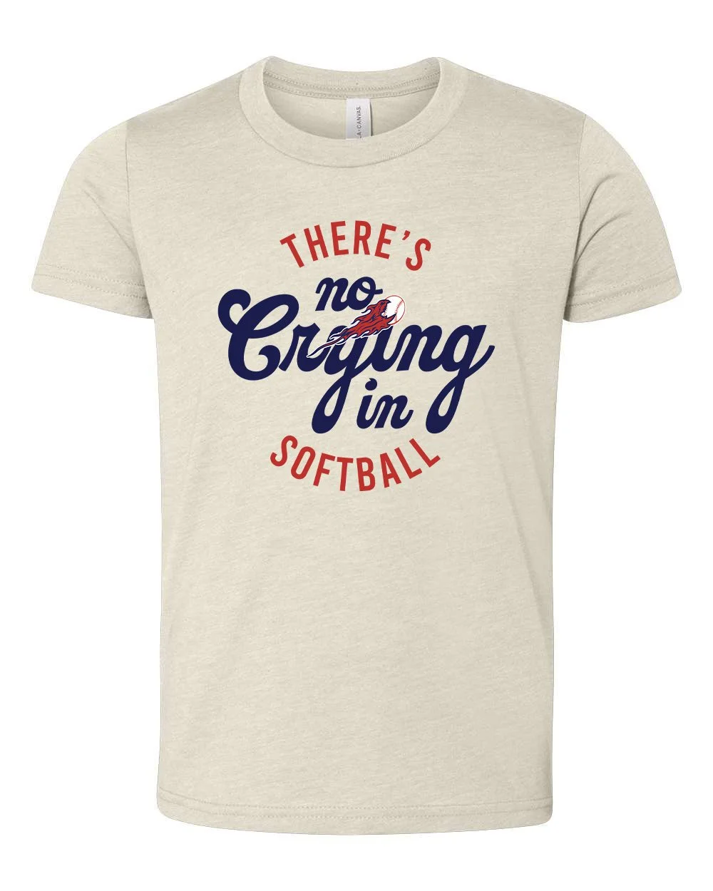 “There’s No Crying in Softball” Tee