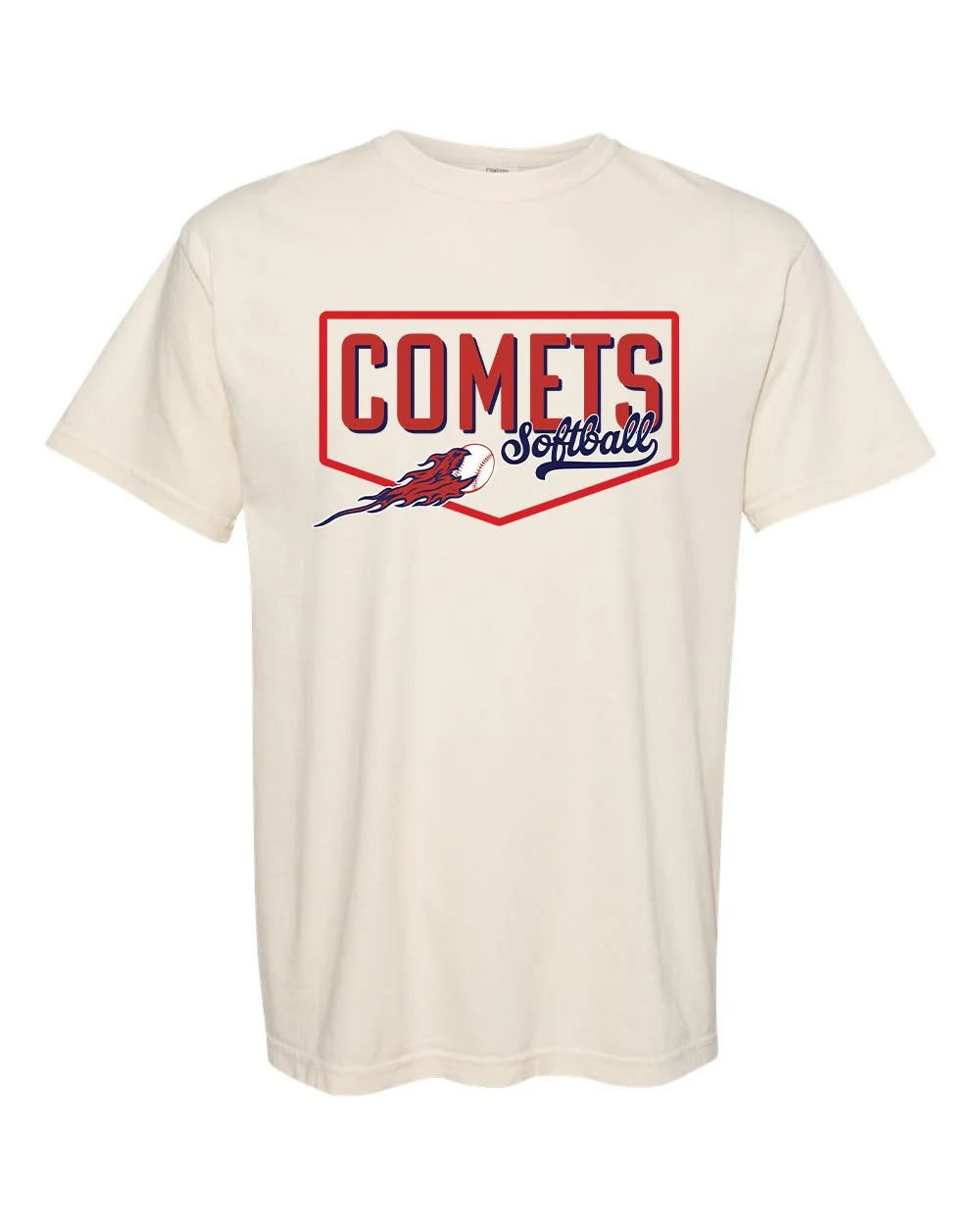 Comets Softball Home Plate Tee