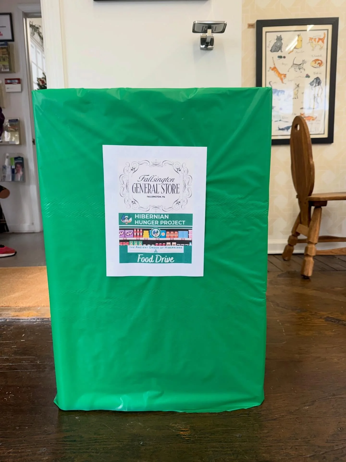 Fallsington friends 💚
We&rsquo;re collecting food donations to support the Hibernian Hunger Project, run by the Ancient Order of Hibernians, Bucks County Division 1 (Bristol). This group works with nearly a dozen food pantries across Lower Bucks Cou