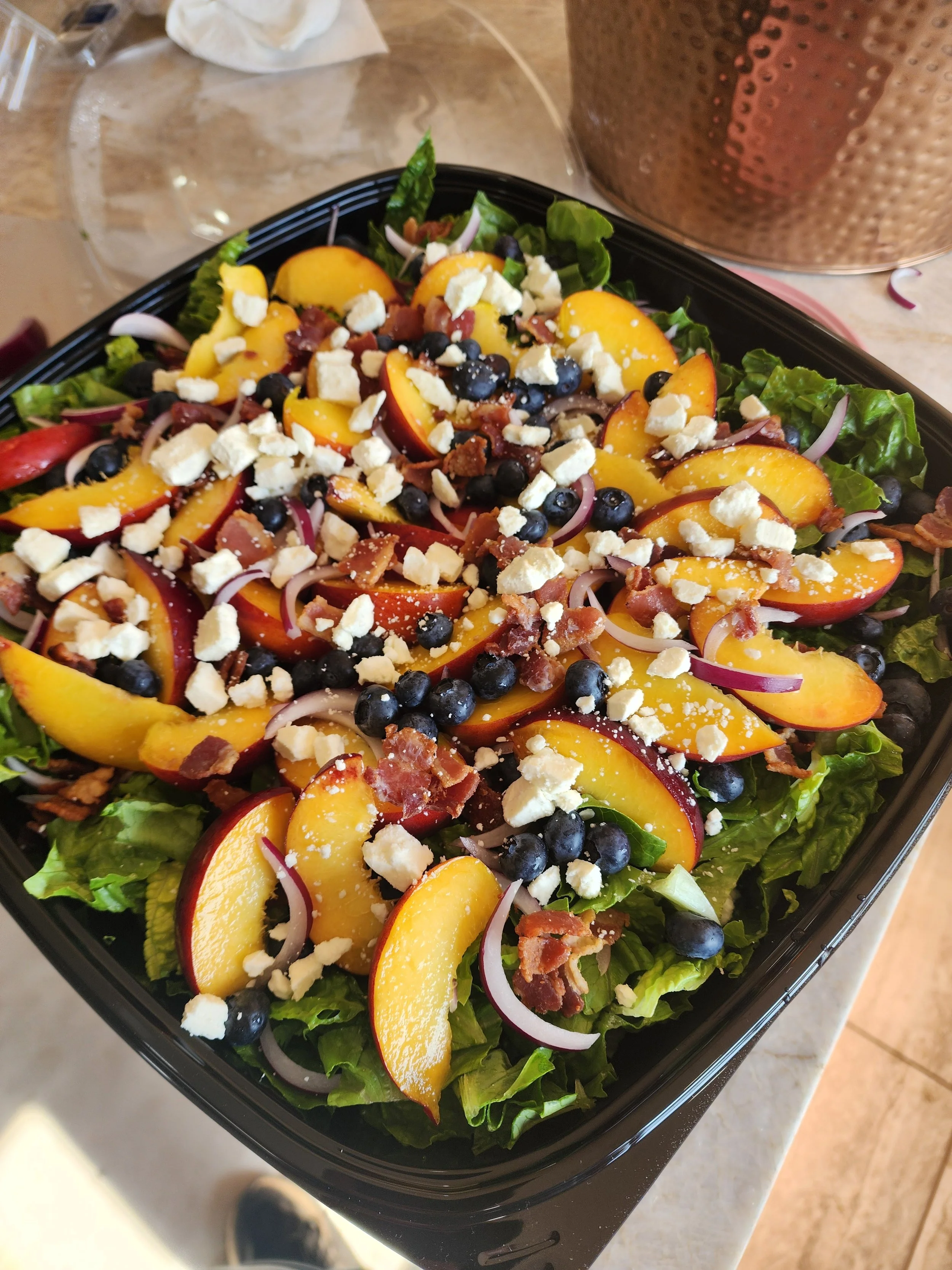 Peach Blueberry Summer Salad