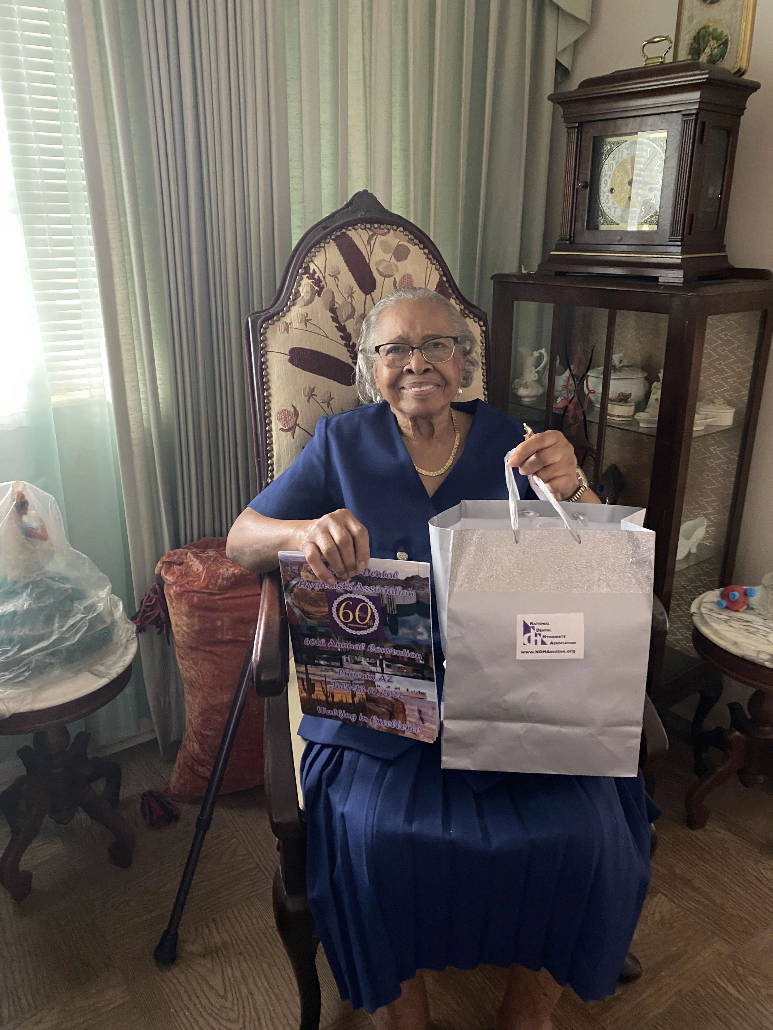 Gussie Clark, our oldest living member