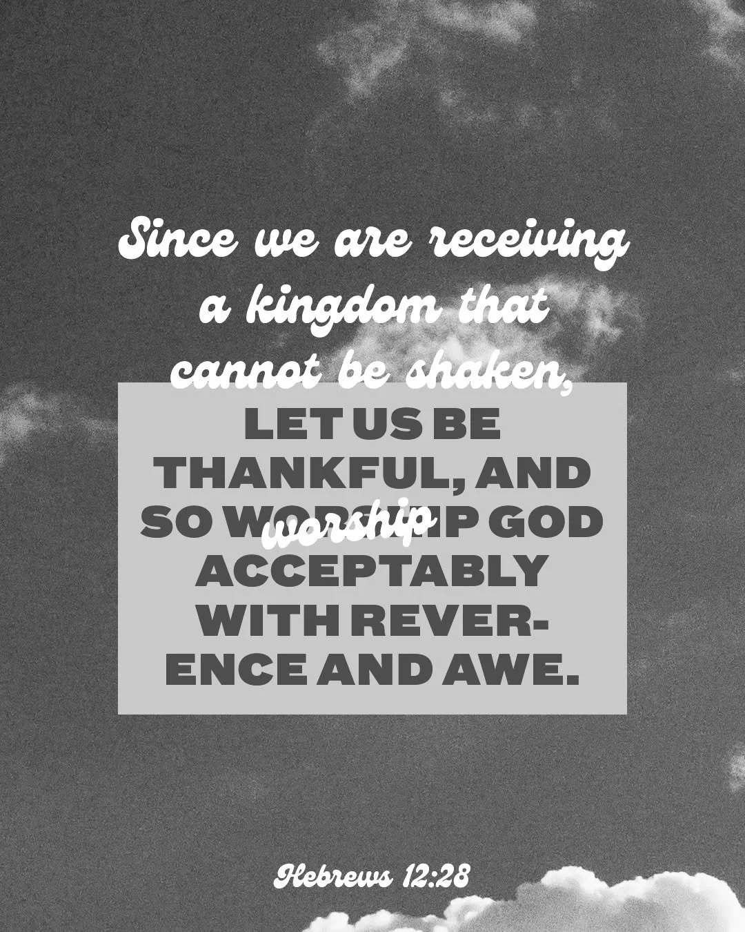 Everything that can be shaken will be&mdash;but God&rsquo;s kingdom stands forever. Hold fast. Worship boldly.