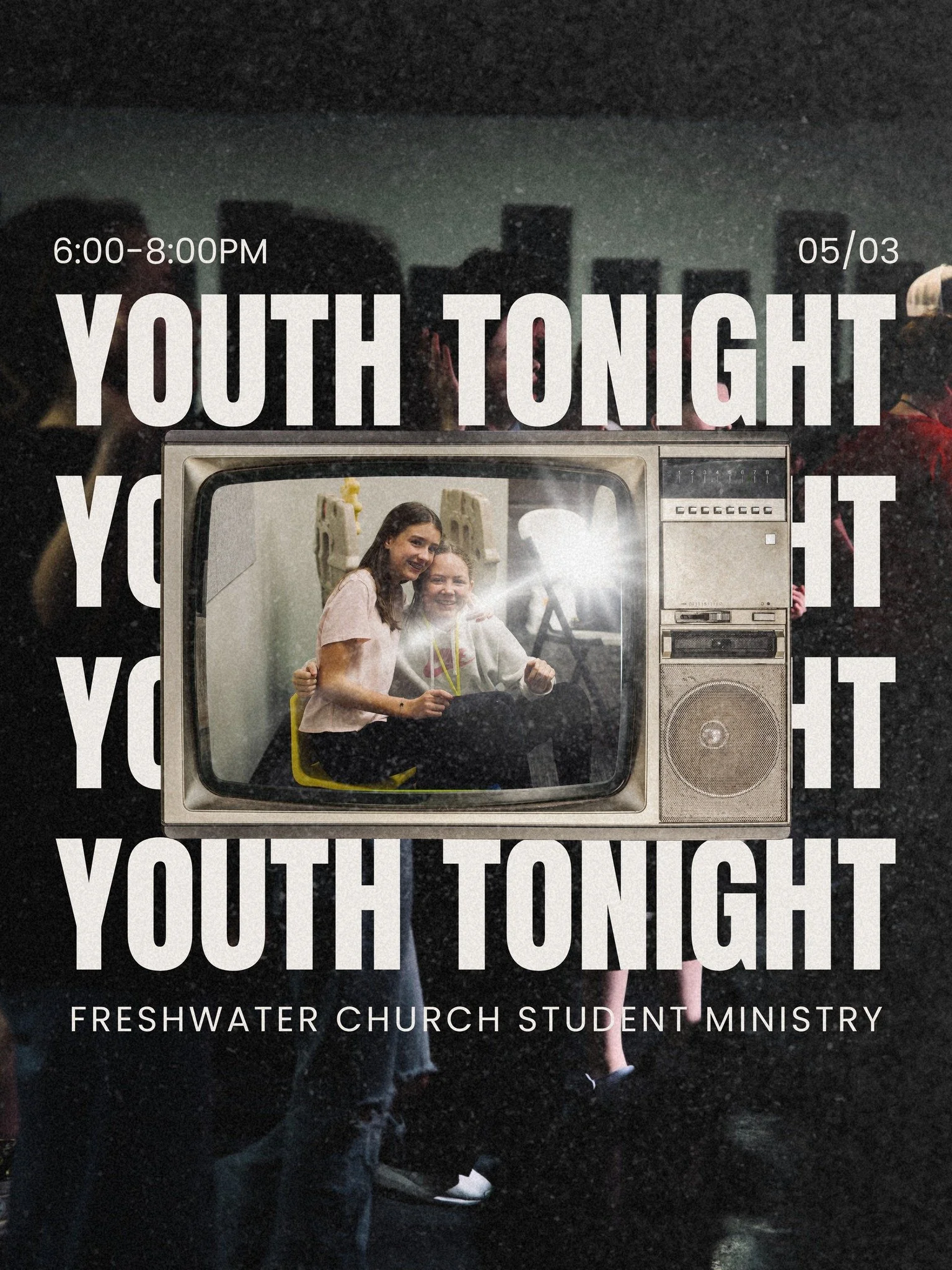 Youth group is better with you there ‼️‼️

If you are in 6th-12th grade, come hang out with us from 6:00-8:00PM tonight! 🤝