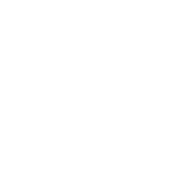 Icono de una bota o zapato de trabajo en color blanco con fondo transparente