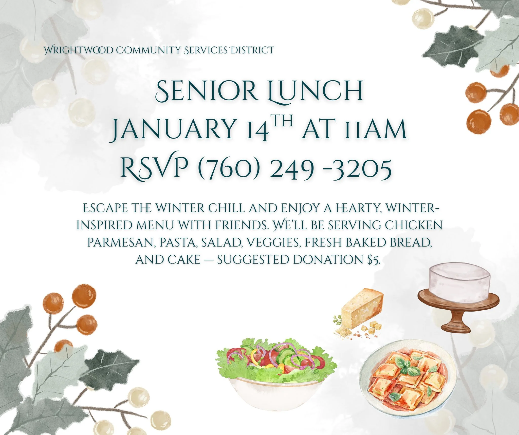 Good Food, Good Company &mdash; Senior Lunch Wednesday!