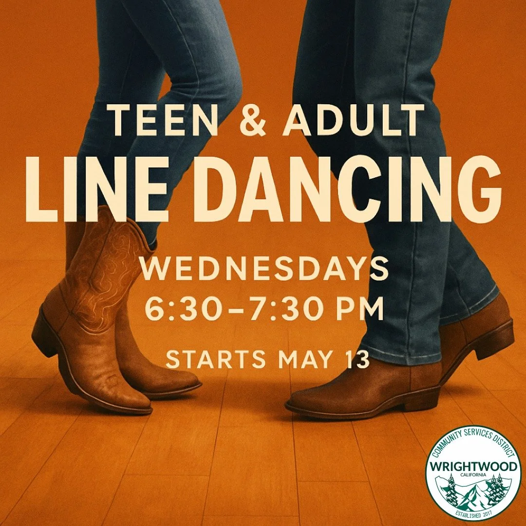 REGISTER TODAY: https://www.wrightwoodcsd.org/store/p/teenadult-dance-ages-16 
Class begins May 13 &mdash; grab your spot before it fills.

🔥 Teen &amp; Adult Line Dancing 
A high‑energy, beginner‑friendly class for ages 16+. No partner needed, all 