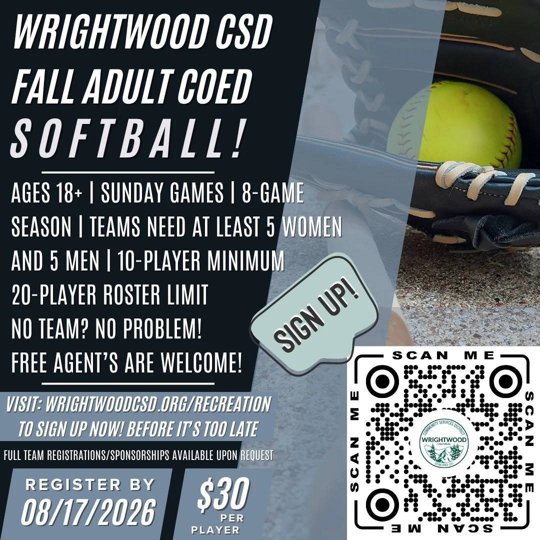 🚨 WRIGHTWOOD FALL SOFTBALL NEEDS PLAYERS! 🚨

We want to make Fall Adult Coed Softball happen, but we need MORE SIGN-UPS to have enough players to run the league this season.

If you&rsquo;ve been thinking about playing, now is the time to register.