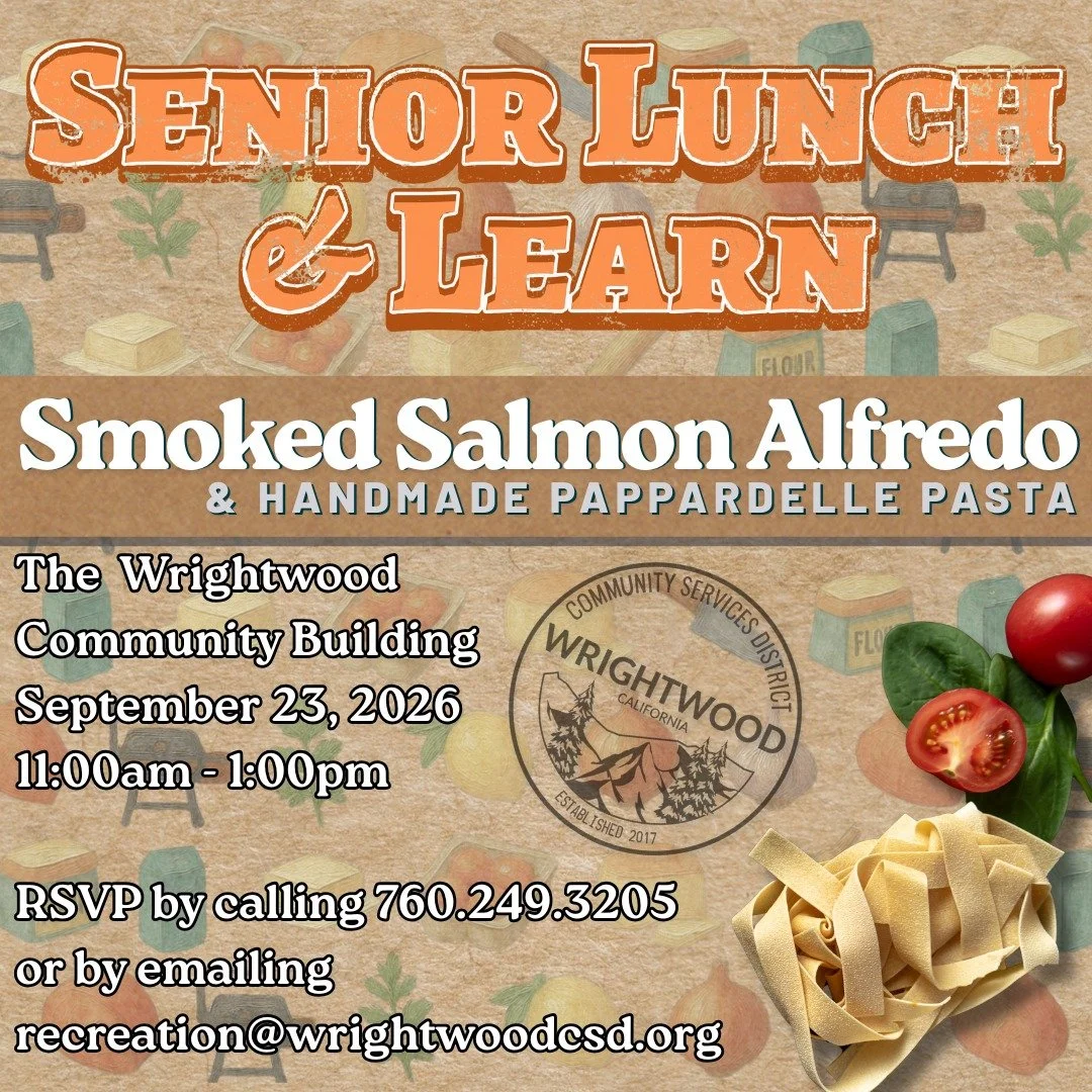 🍝 Senior Lunch &amp; Learn is back next Wednesday!

This month we&rsquo;re doing something a little special: Smoked Salmon Alfredo with handmade pappardelle pasta. We&rsquo;ll be smoking the salmon ourselves and making the pasta from scratch for a f