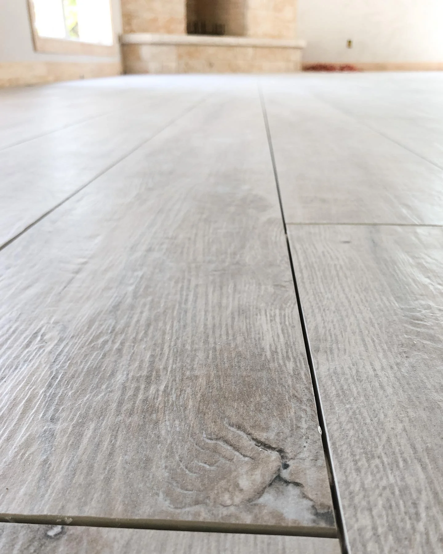 This Tile Floored Us! Love installing a tile that looks like wood. Size that we installed was 8&rdquo; by 48&rdquo; Long