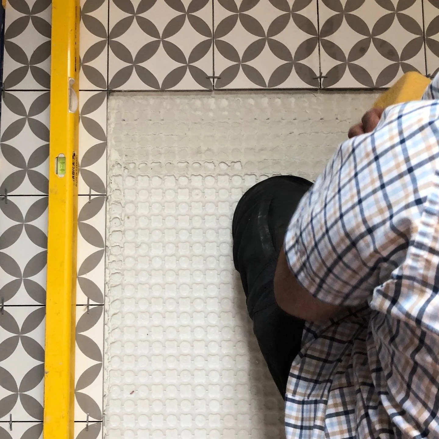 We love the bold statement Cement Tiles creates in bathrooms and laundry rooms.