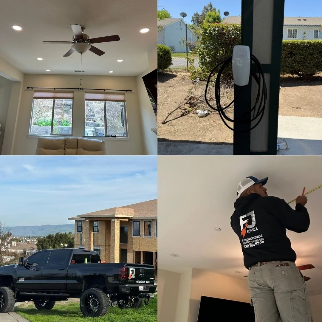 Reliable, safe, and efficient electrical work for your home. F&J Electrical Services handles everything from panel upgrades and rewiring to lighting installations and EV charger setups. Whether you’re remodeling, adding new appliances, or fixing faul