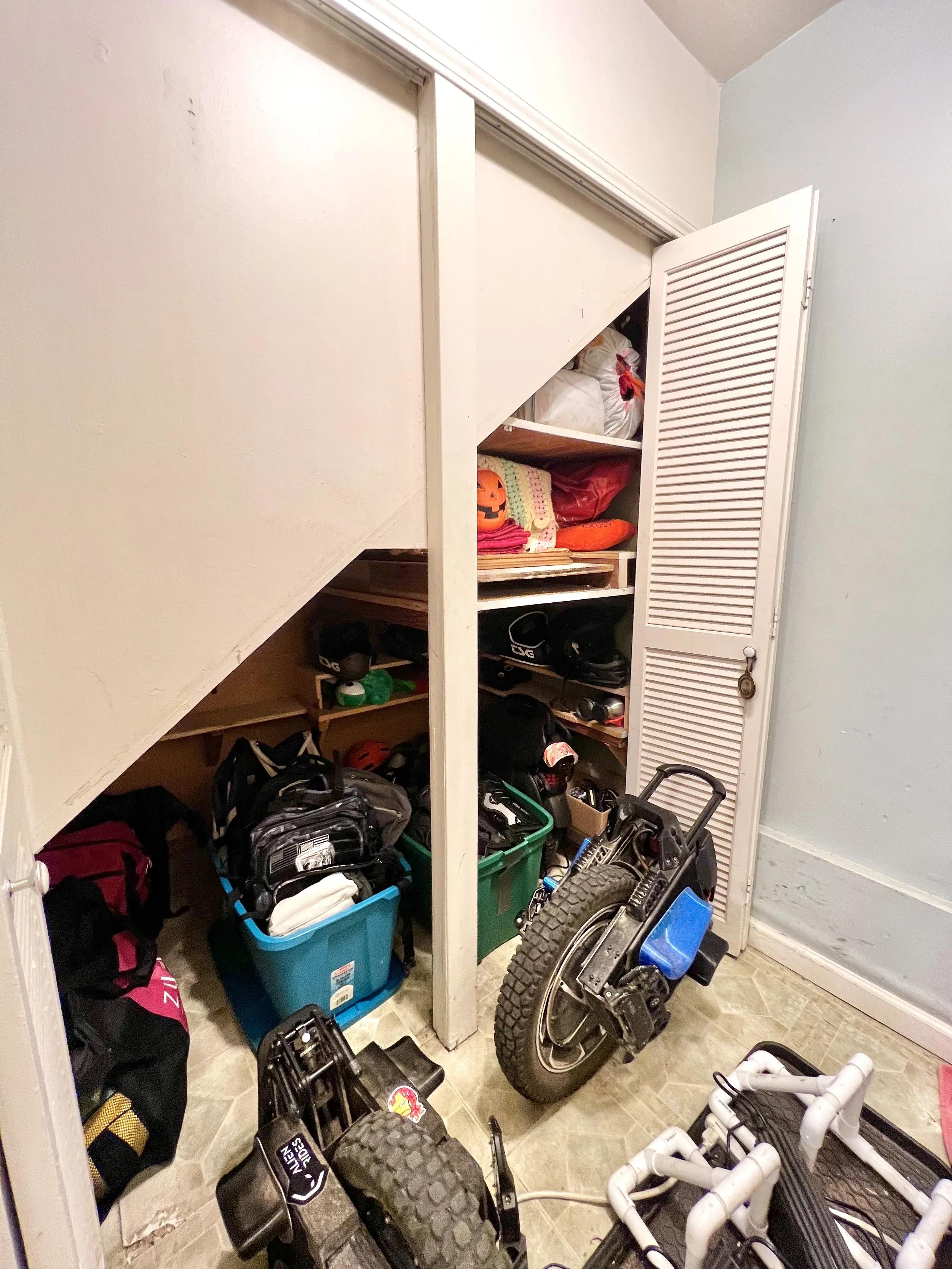 Full garage makeover for a family in Oakland, California.