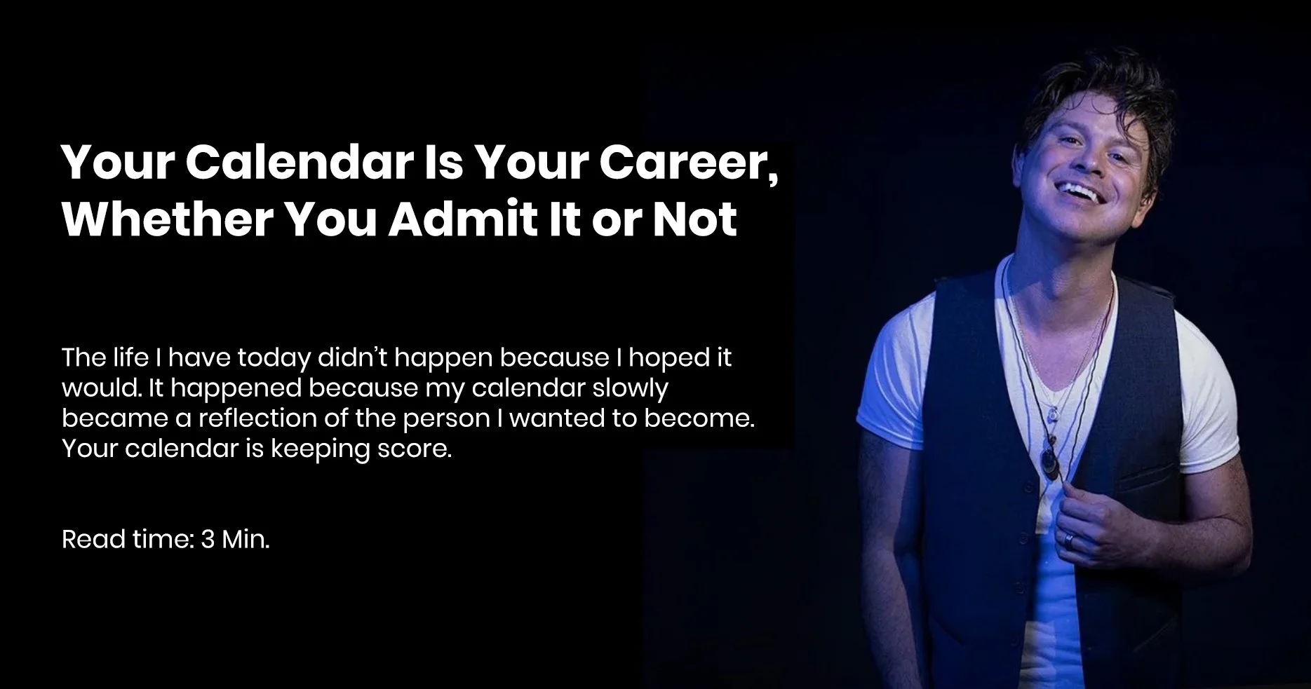 Your Calendar Is Your Career, Whether You Admit It or Not