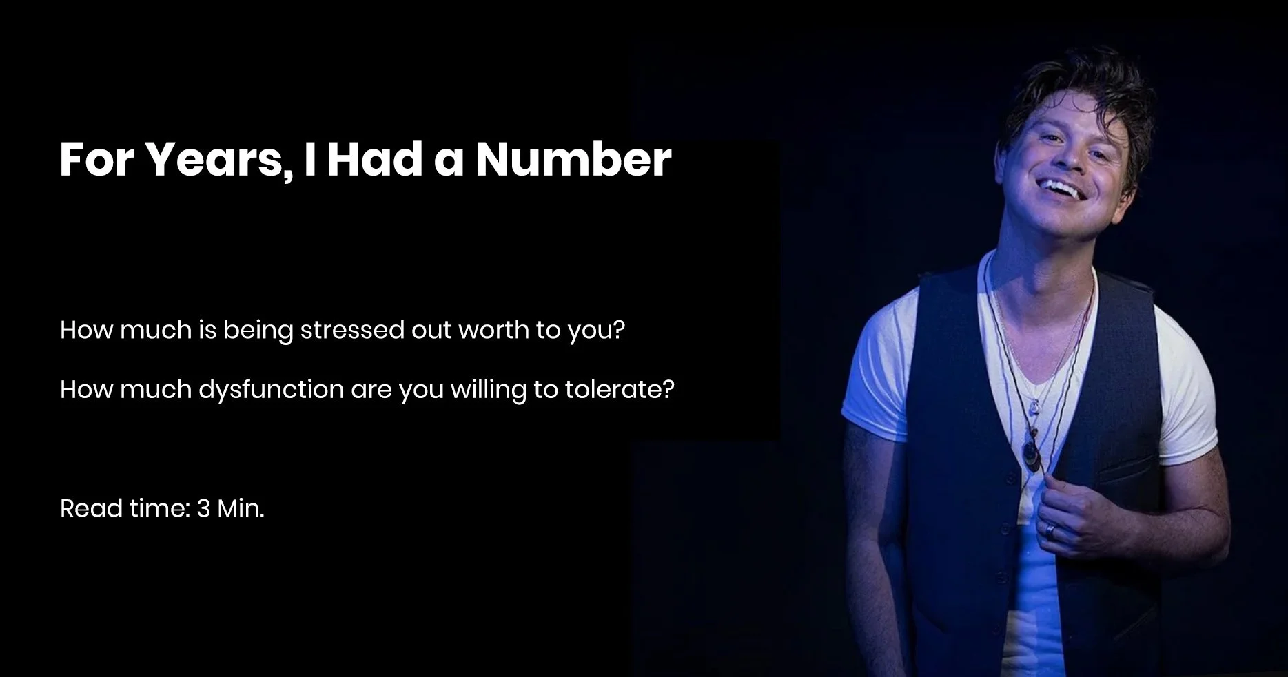 For Years, I Had a Number
