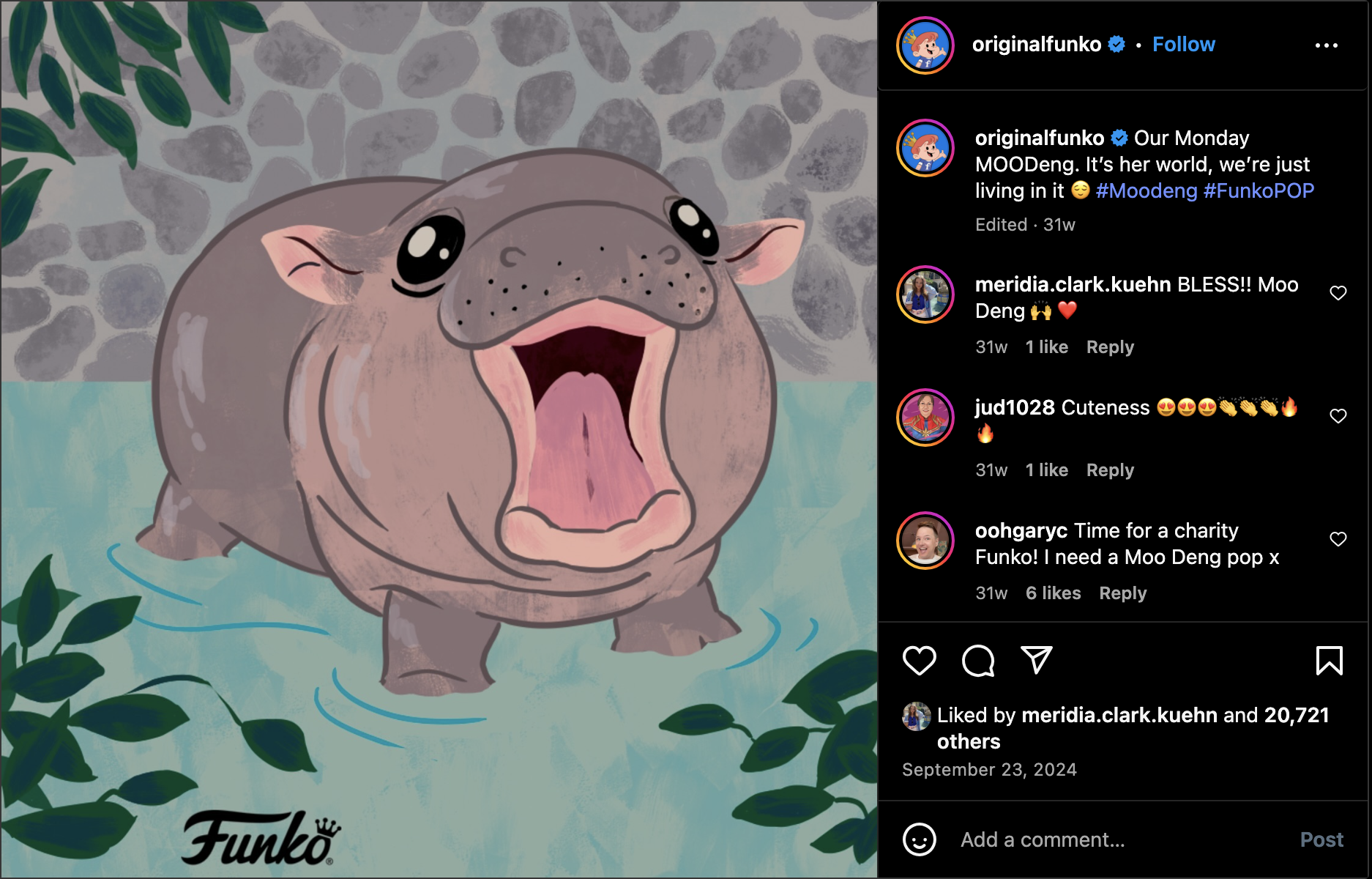 Assorted Funko Social Media Engagement Posts