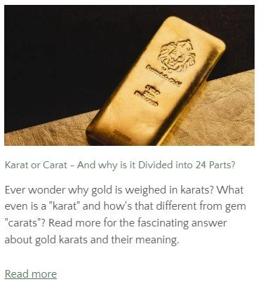 Timio 24K Blog - Karat or Carat - And why is it Divided into 24 Parts?