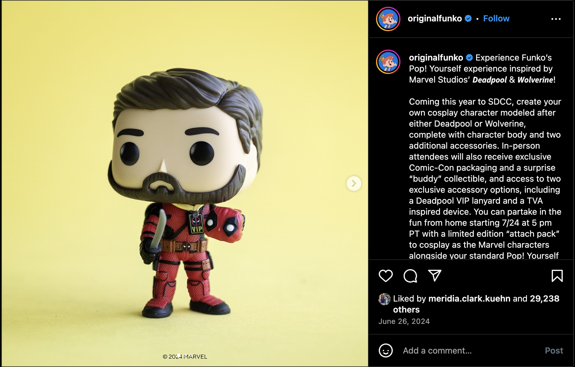 POP! Yourself Deadpool & Wolverine Product Announcement Social Post