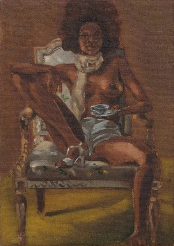 Somaya Critchlow, Figure Holding a Little Teacup, 2019 (United Kingdom)