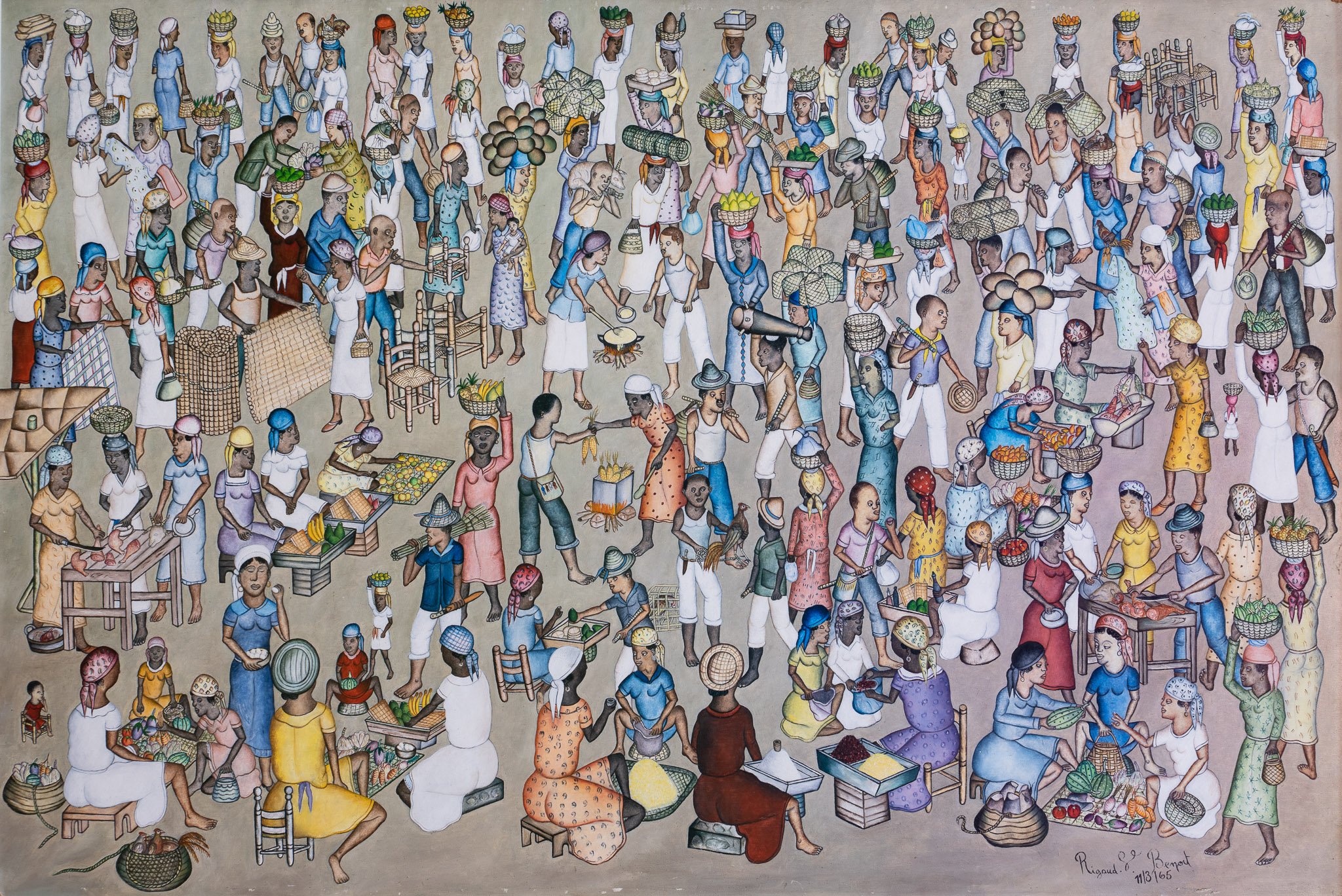 Rigaud Benoit, Marketplace, 1965 (Haiti)